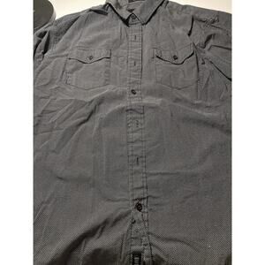 Eighth Avenue Men's Size Large Black With Dots Long Sleeve